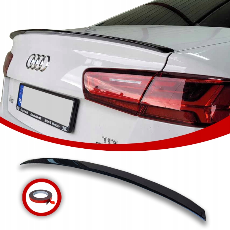 Audi A6 C7 letka spoiler doplněk S-look 2011-2018 černý lesk
