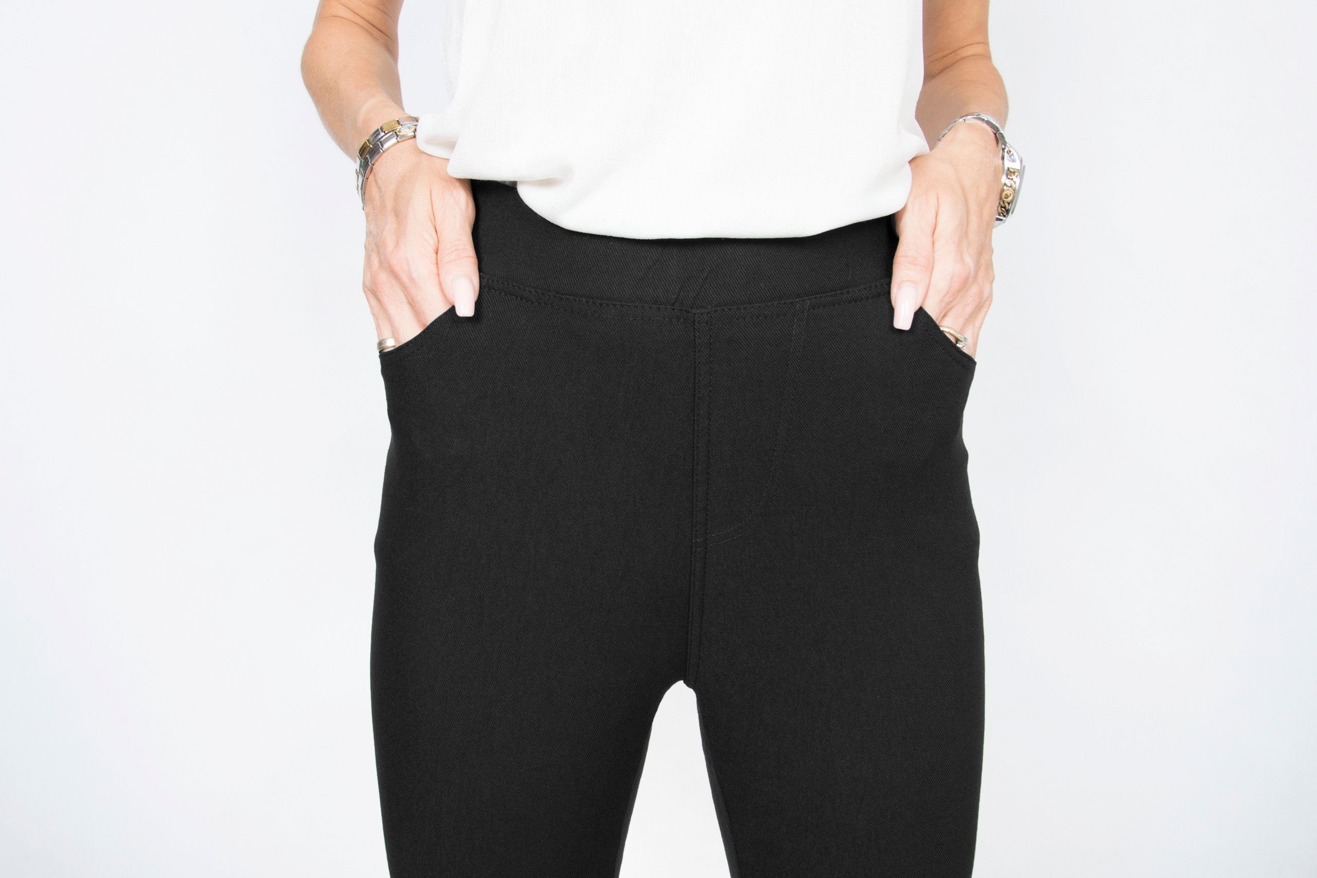 GL01 DAMSKIE SPODNIE WYSZCZUPLAJĄCE r.2XL/3XL Zapięcie brak