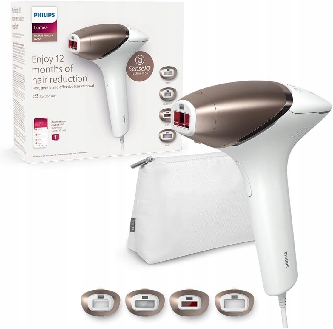 Philips Lumea Prestige BRI948 Ipl epilátor 4 nástavce