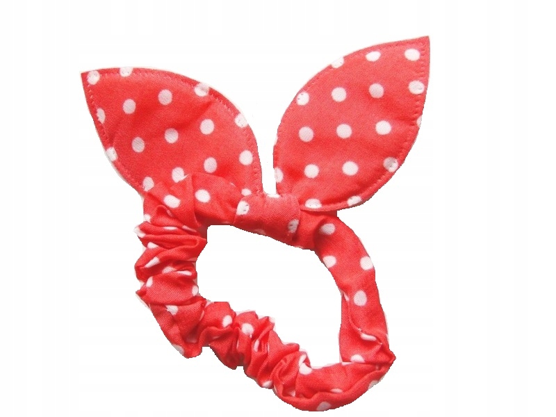 

Gumka Do Włosów Rabbit Kokarda Kropki Uszy