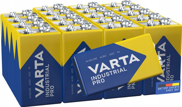 

20x Baterie Alkaliczne Varta 9V 6LR61