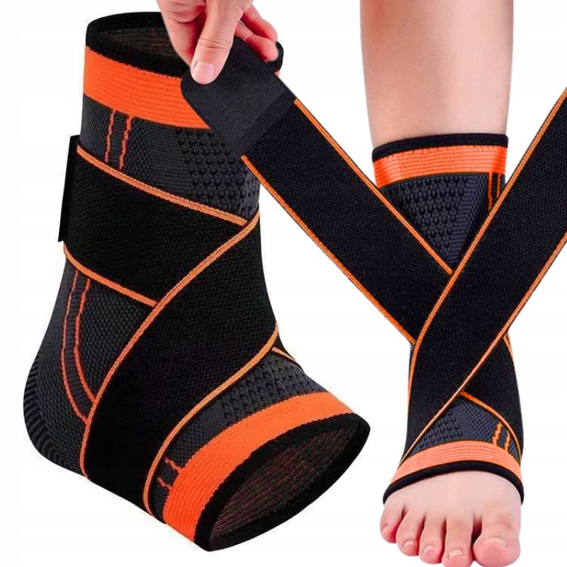 STABILIZATOR KOSTKI ORTEZA STAWU SKOKOWEGO OPASKA NA STAW SKOKOWY ORANGE