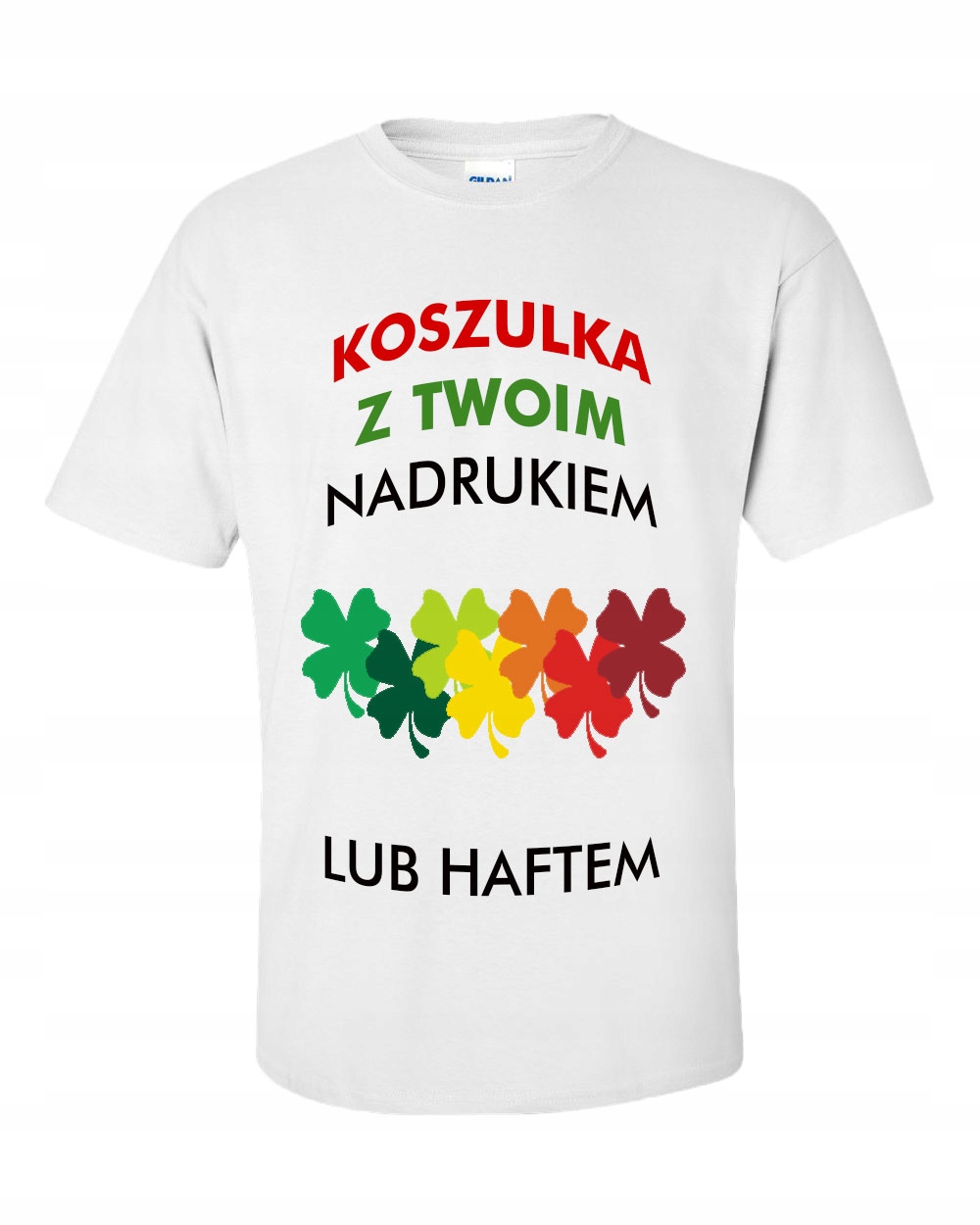 KOSZULKA MĘSKA Z HAFTEM i NADRUKIEM LOGO Paulinex