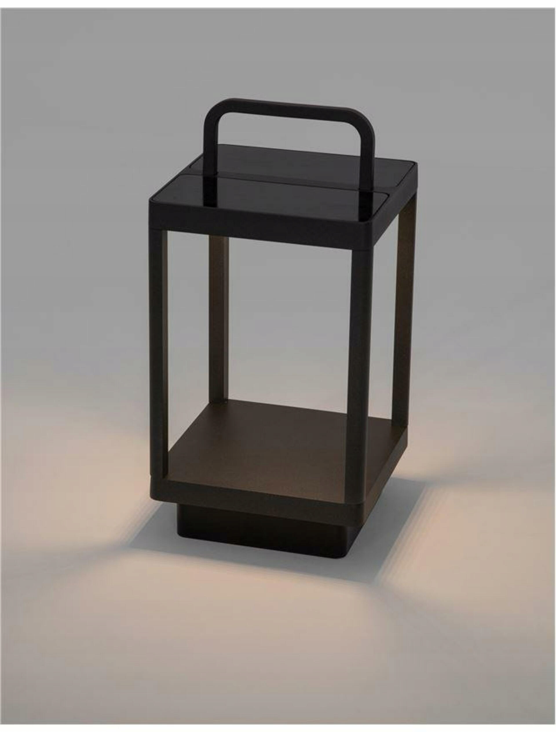 Nova Luce vonkajšia stojaca lampa Bali antracitový hliník Led 2W 3000K 5V DC