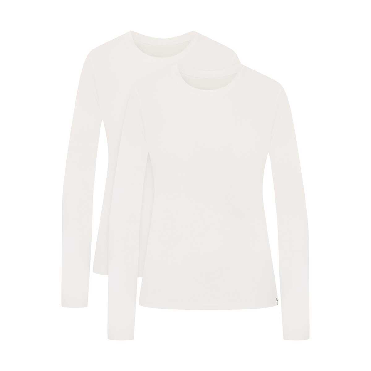 Henderson Tričko z viskózy s dlouhým rukávem Blue4 42862 2 balení ecru 2XL