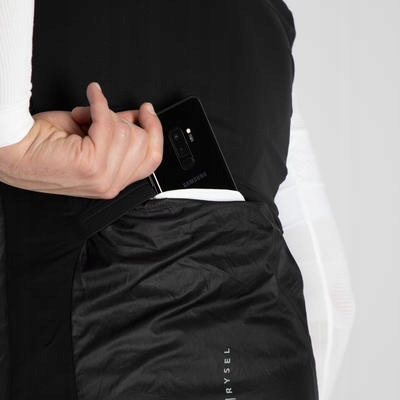 Wiatrówka rowerowa szosowa Van Rysel Racer Ultralight bez rękawów Materiał dominujący poliester