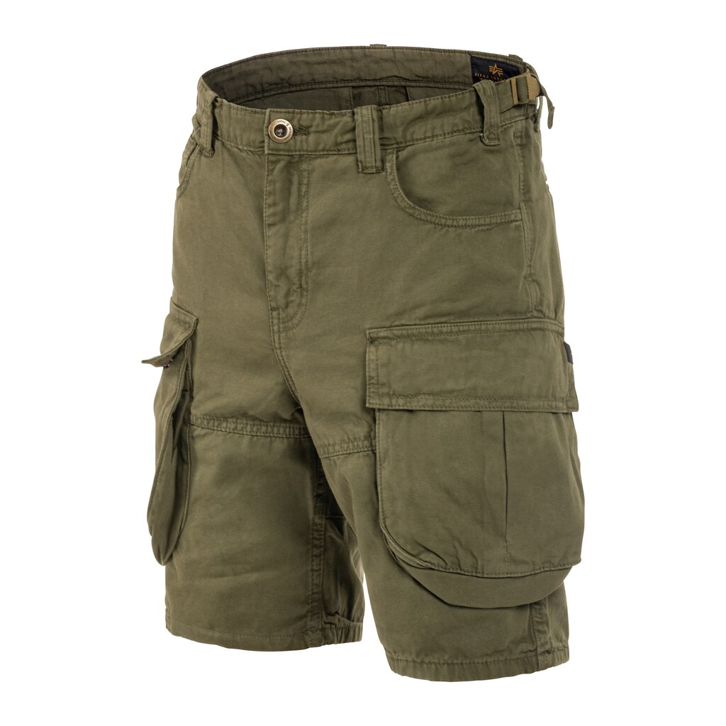 Pánské kraťasy kapsáče Alpha Industries Canvas Cargo Dark Olive 33