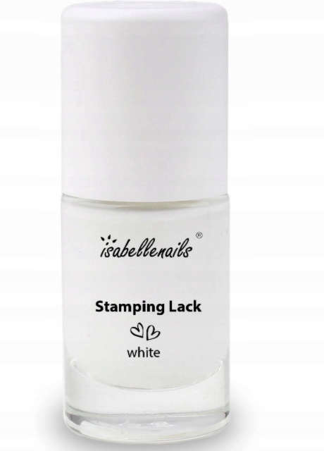 

Lakier do stempli biały Isabellenails 6ml