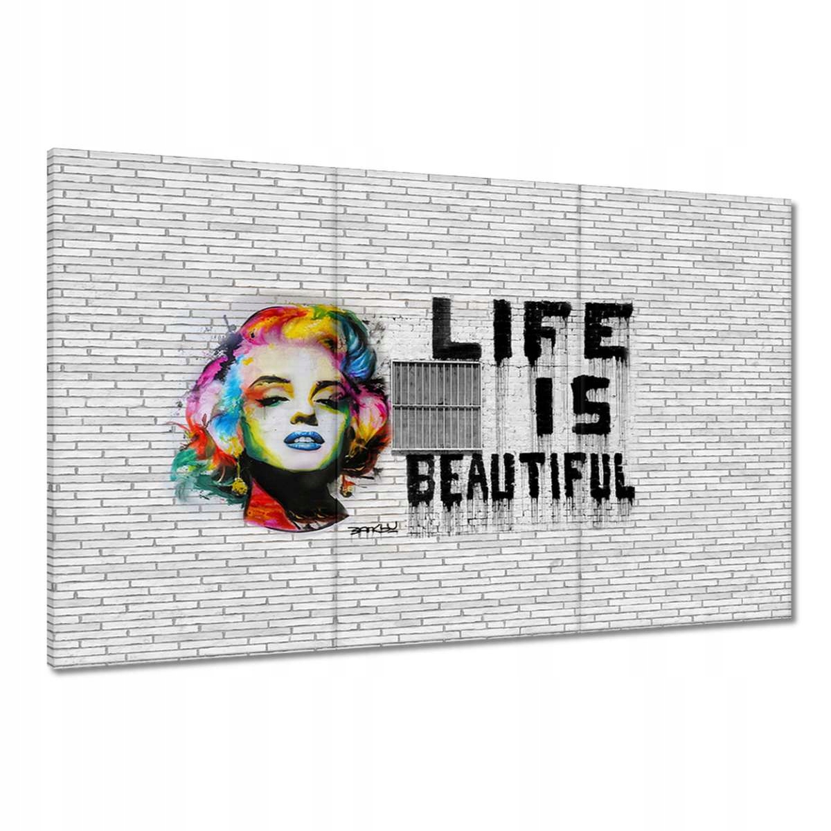 Obrazy 120x80 Banksy Life jsou krásné
