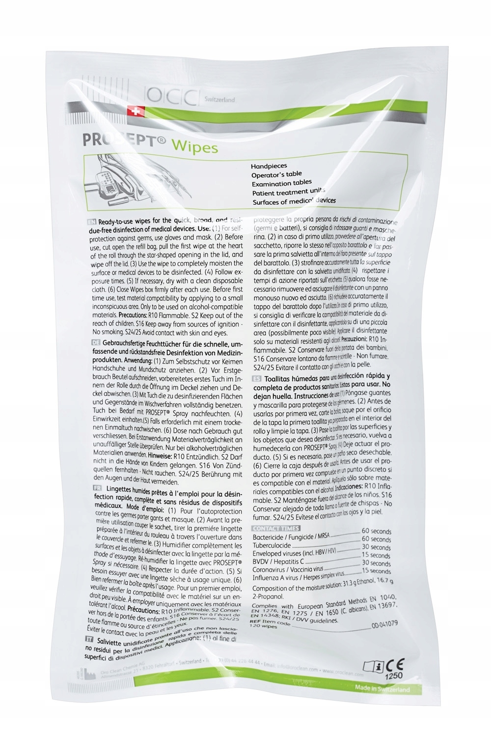 

Prosept Wipes Chusteczki Dezynfekcja Zapas 120szt