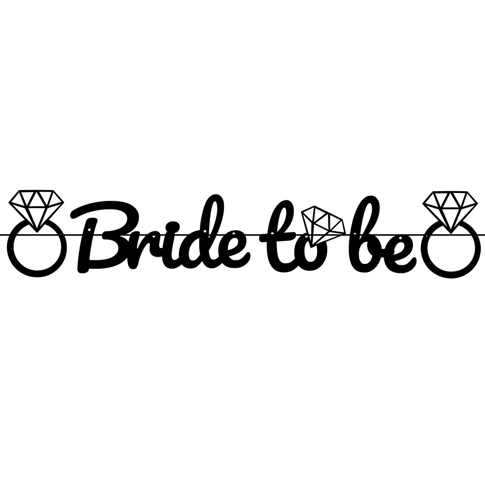 

Girlanda Baner Ozdobny Napis Bride To Be Panieński