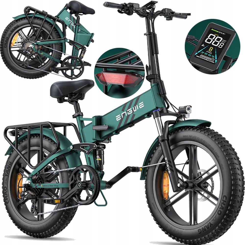 Engine Pro 2.0 Skládací elektrické vozidlo 1200W 32KM/H 16A 110km