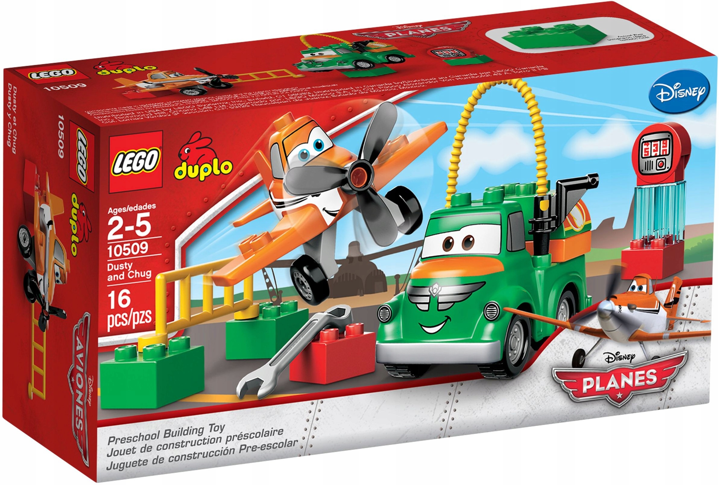 Lego Duplo 10509 Dusty i Beka Nowy Zestaw Unikat Dusty And Chug Samoloty