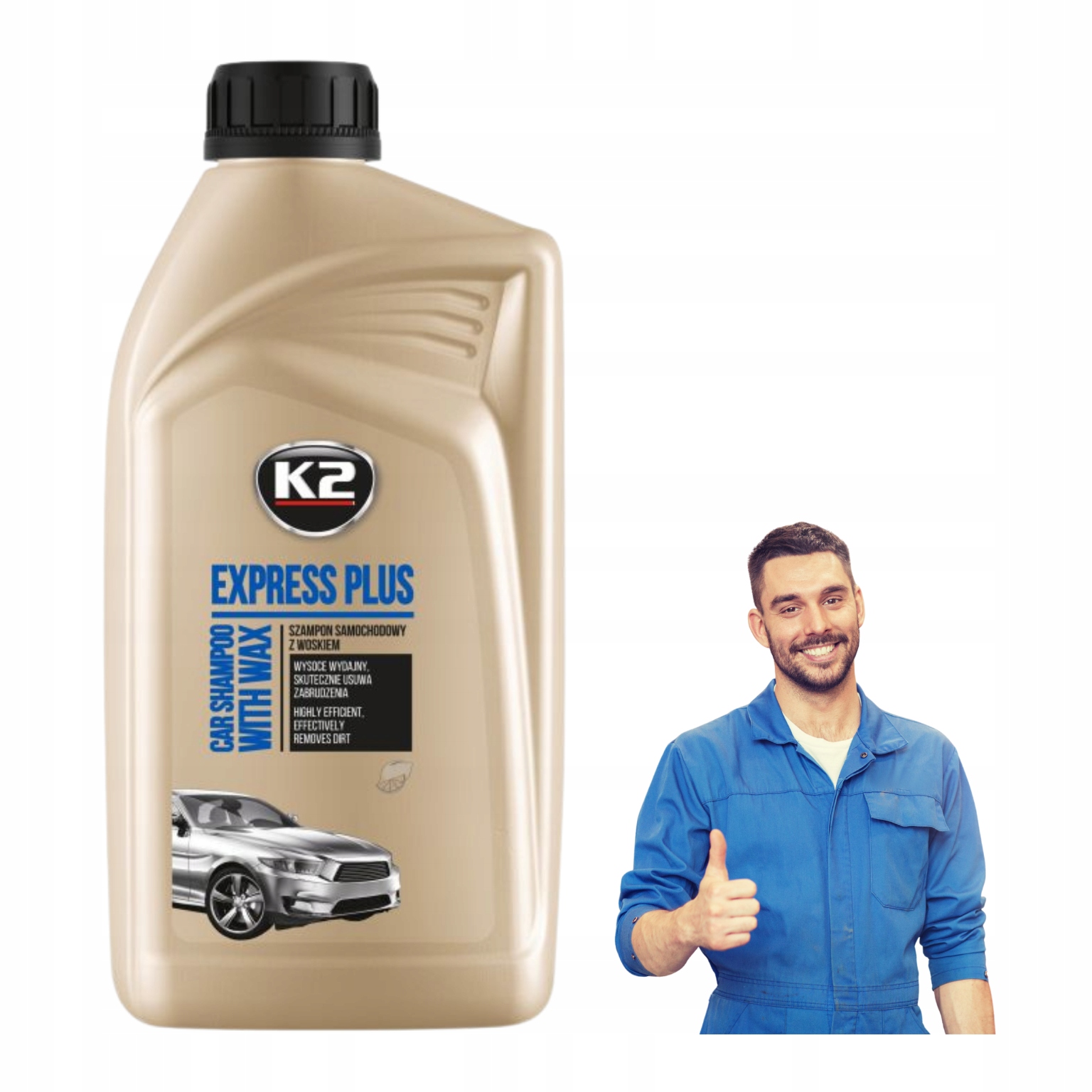 Preparat Środek K2 Express Plus 1L Szampon do Mycia Samochodu Auta