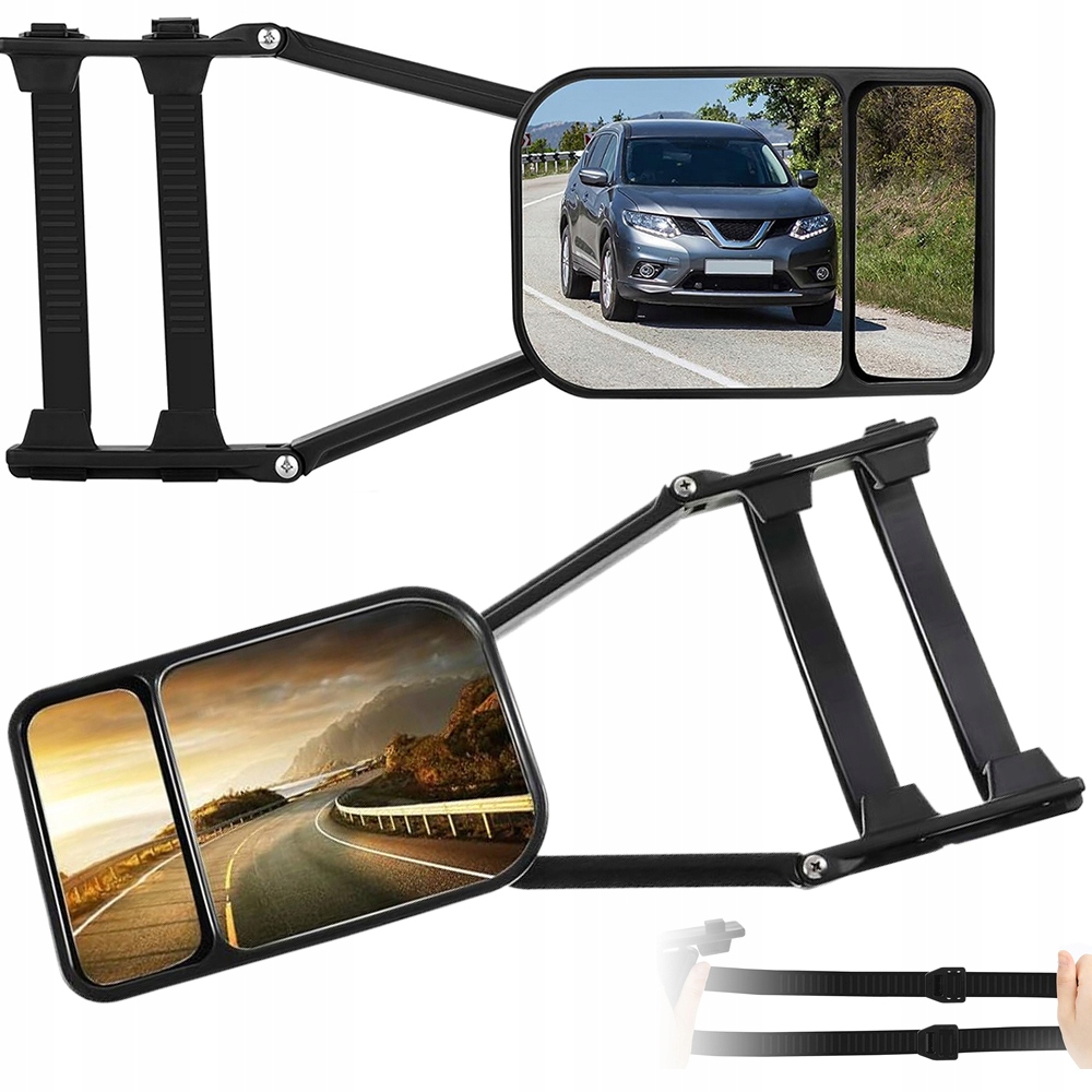 Boční Zrcadla 360 Stupňů Rotační 2 V 1 Pro Malé Automobily Suv Rv