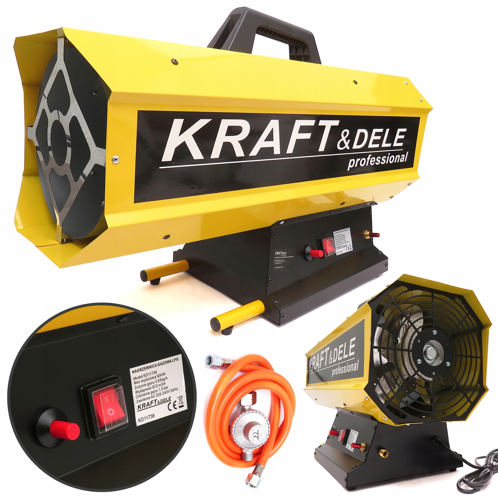 KRAFT НАГРІВАЧ ГАЗОВОЇ ПОВІТРОДУВКИ 60KW FARELKA