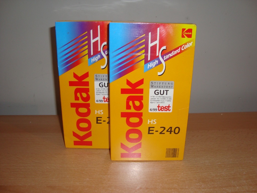Kaseta VHS Kodak 240 min