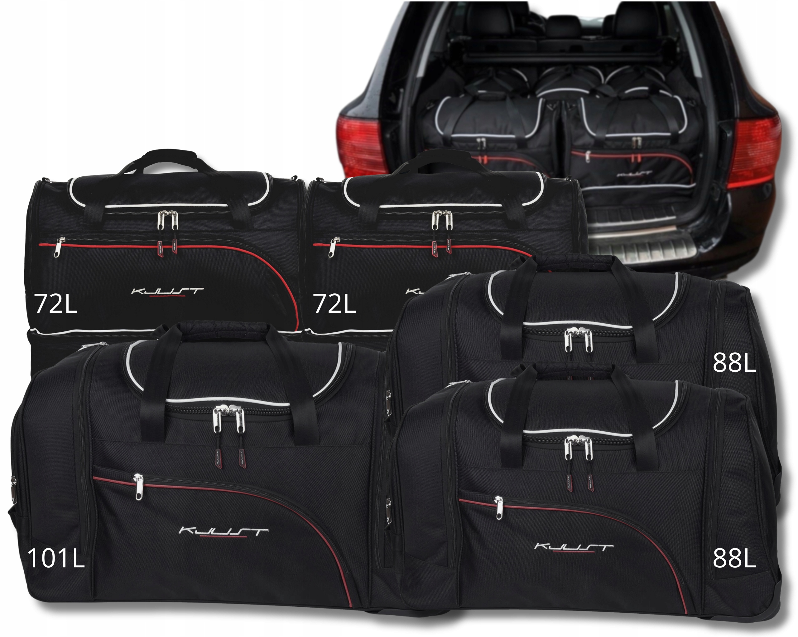Cestovná Taška Do Kufra Porsche Cayenne 2002-2010 5 ks