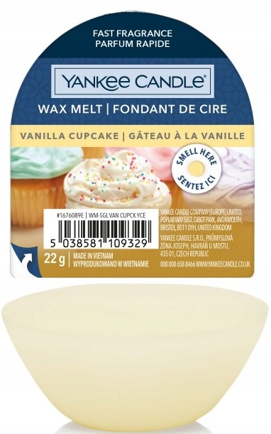 

Yankee Candle Vanilla Cupcake Wosk Zapachowy 22 g