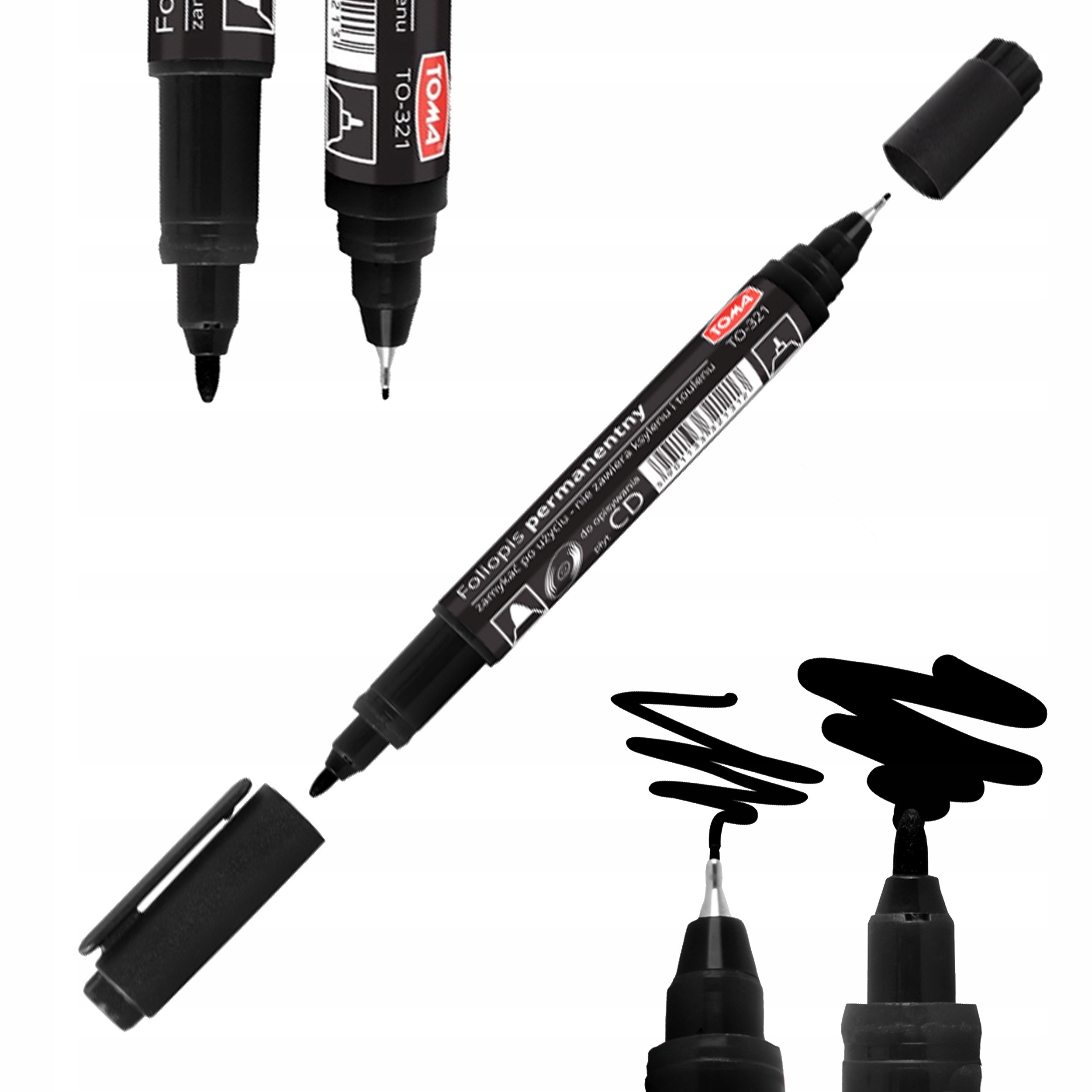 puste etykiety NAKLEJKI nalepki transparentne 30szt 6cm i marker czarny Cechy dodatkowe możliwość mrożenia