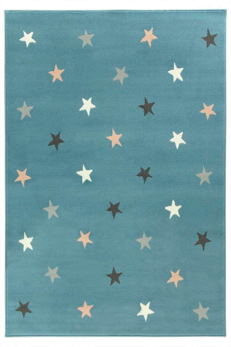 

120x170 cm Pastelowy Dziecięcy Dywan Gwiazdy Niebo