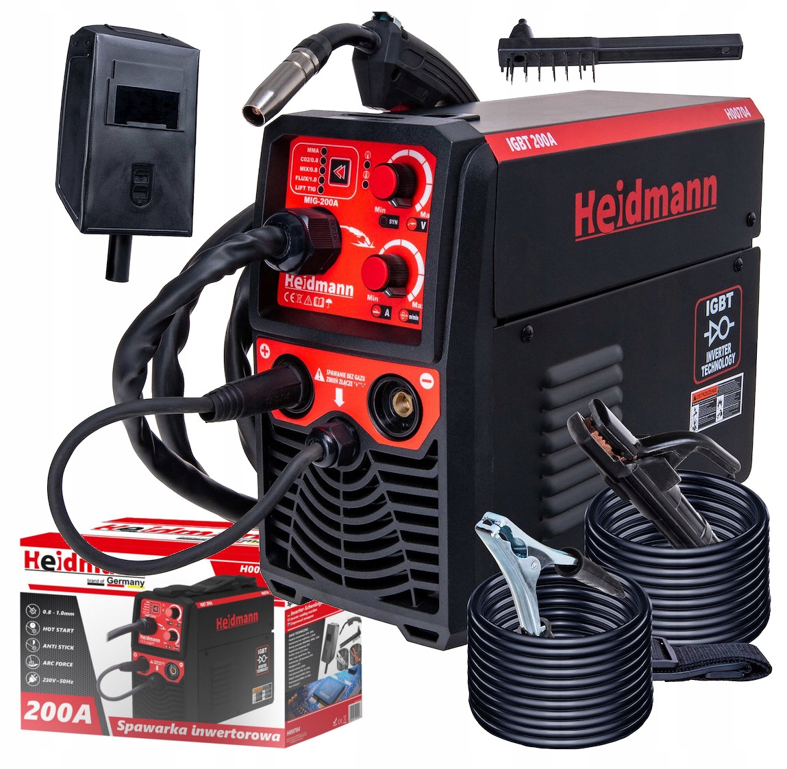 Invertorová zváračka Heidmann 20-200 A 230 3,7 kVA - Allegro