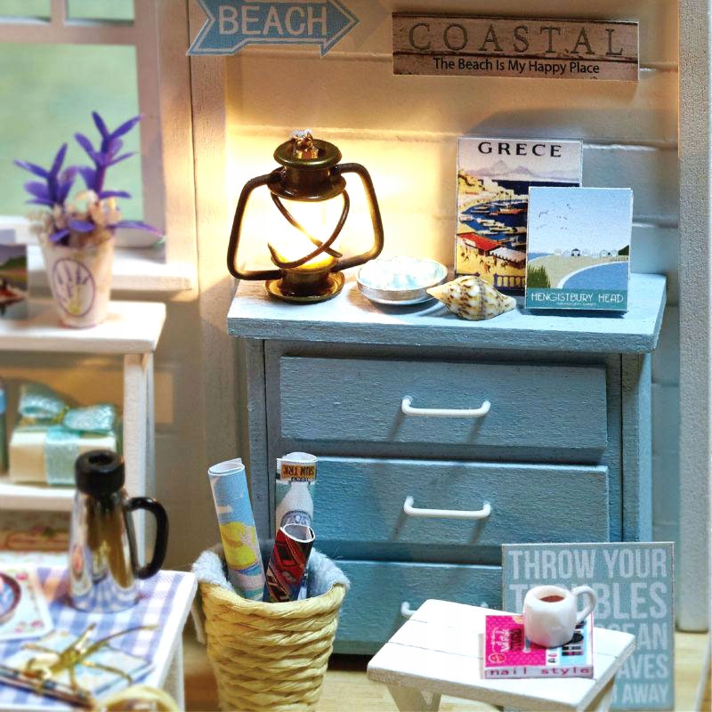 Domek DIY POKÓJ Puzzle 3D LED INSTRUKCJA PL Marka Habarri