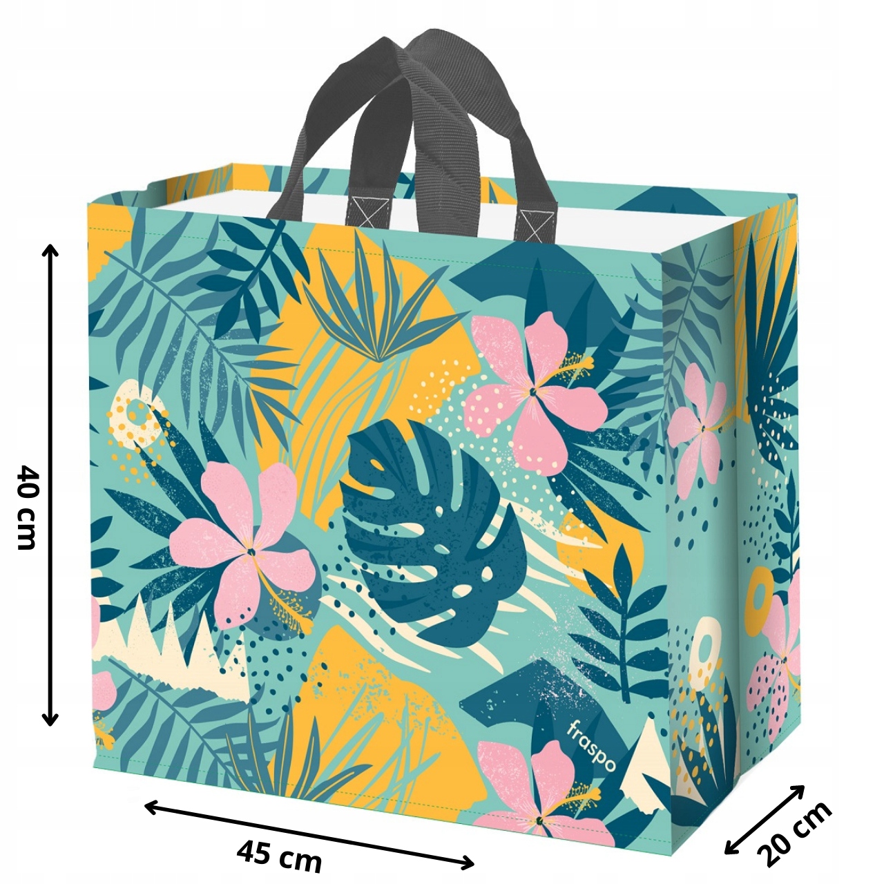 Torba na zakupy 45x20x40 cm mocna materiałowa TORBY ZAKUPY do SKLEPU MOCNA Marka inna