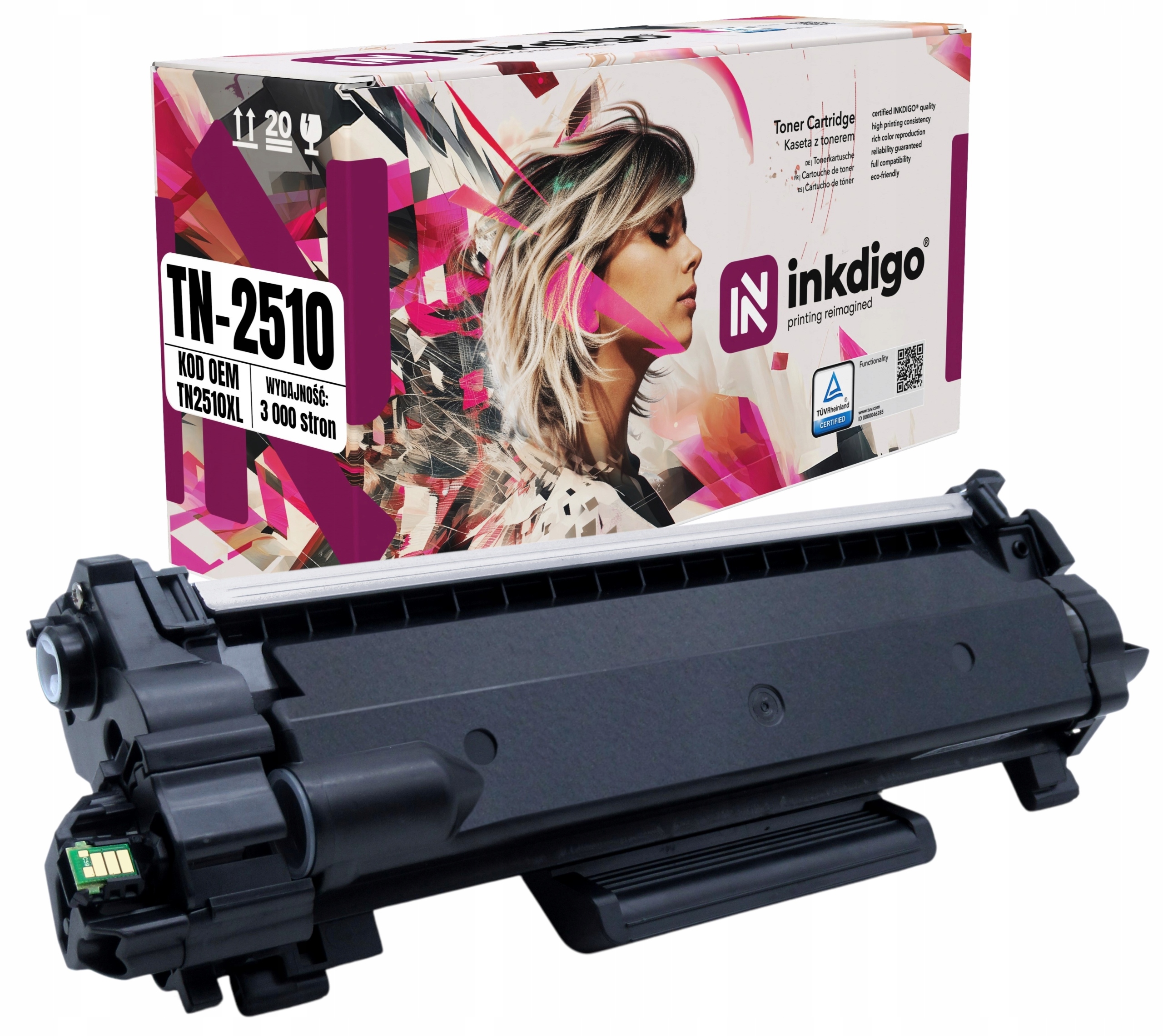 TN2510 XL Náhrada Pro Tiskárny Brother MFC-L2860DWE DCP-L2627DWE