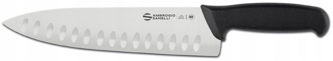 Nůž Šéfkuchaře Ambrogio Sanelli Supra 24 cm s drážkami z oceli