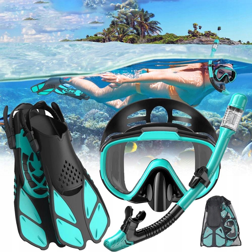 Sada Potápěčské Brýle A Dýmka Na Potápění Brýle A Šnorchl Na Šnorchlování ploutve