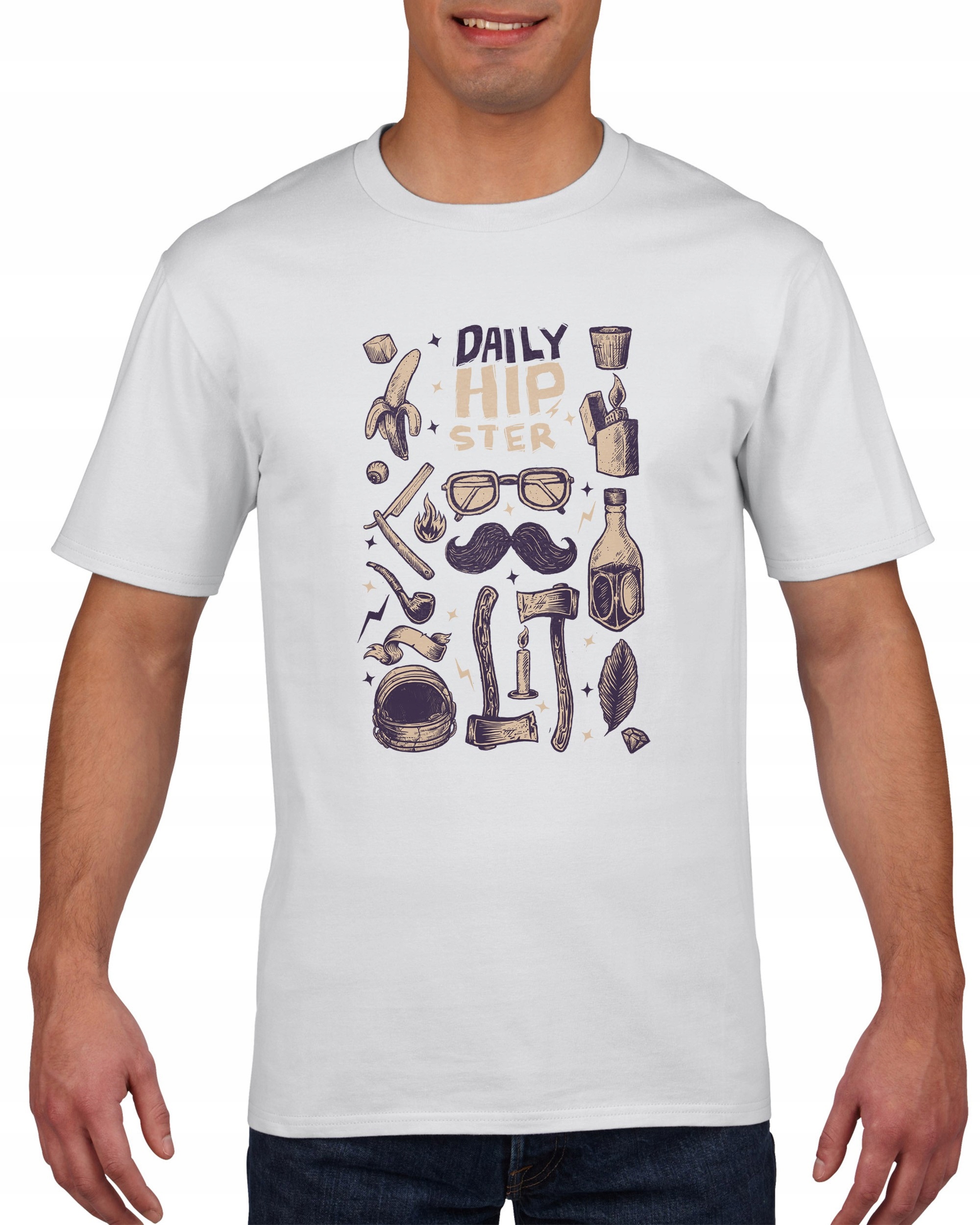 

Koszulka męska Hipster XL