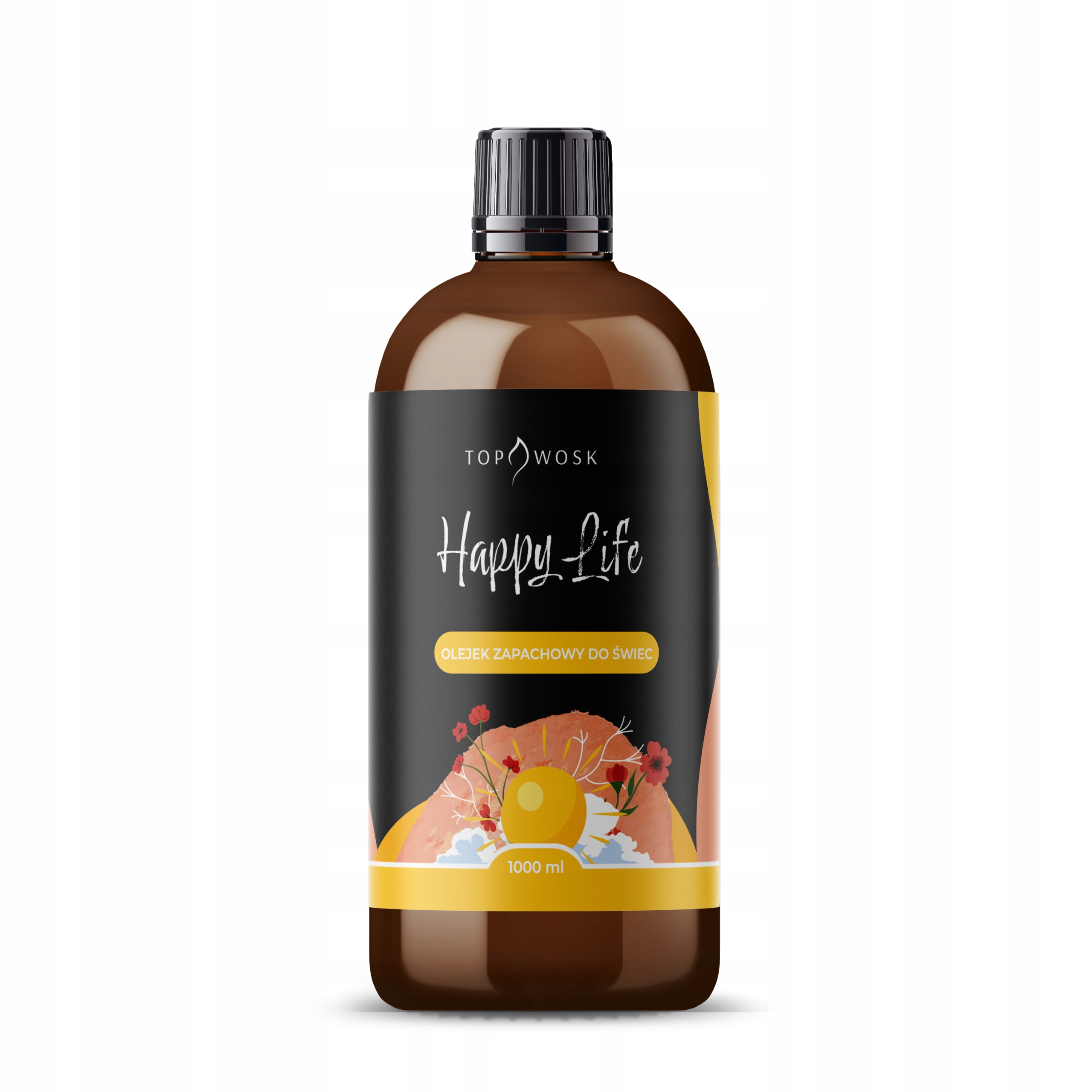 Vonný olej na sviečky Happy Life 1000 ml, vôňa do parafínového vosku