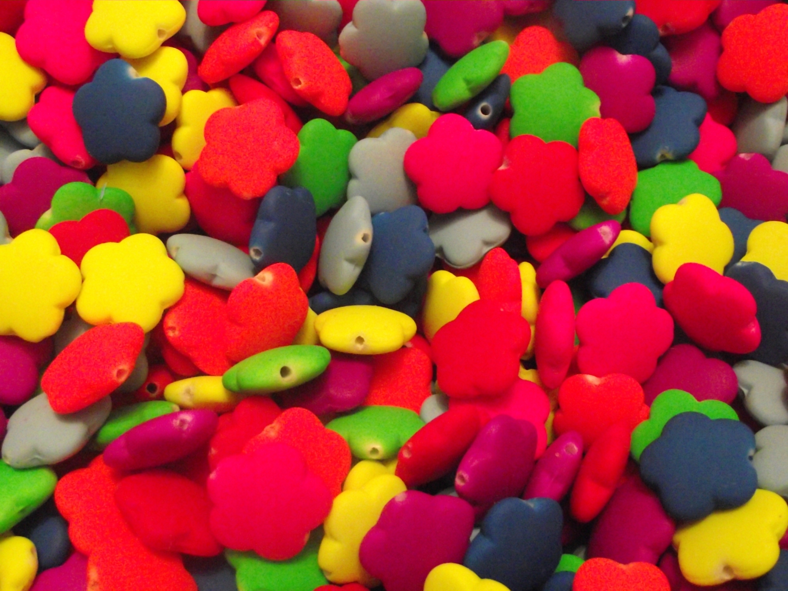 KWIATKI MATOWE DO BRANSOLETEK HANDMADE DIY BIŻUTERII MIX 15MM 10SZT