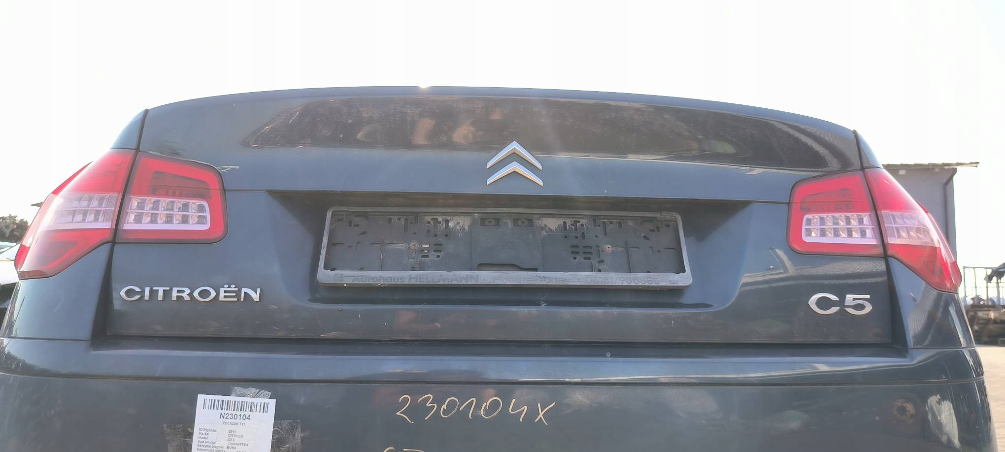 trunk door boot KGN CITROEN C5 II X7 sedan