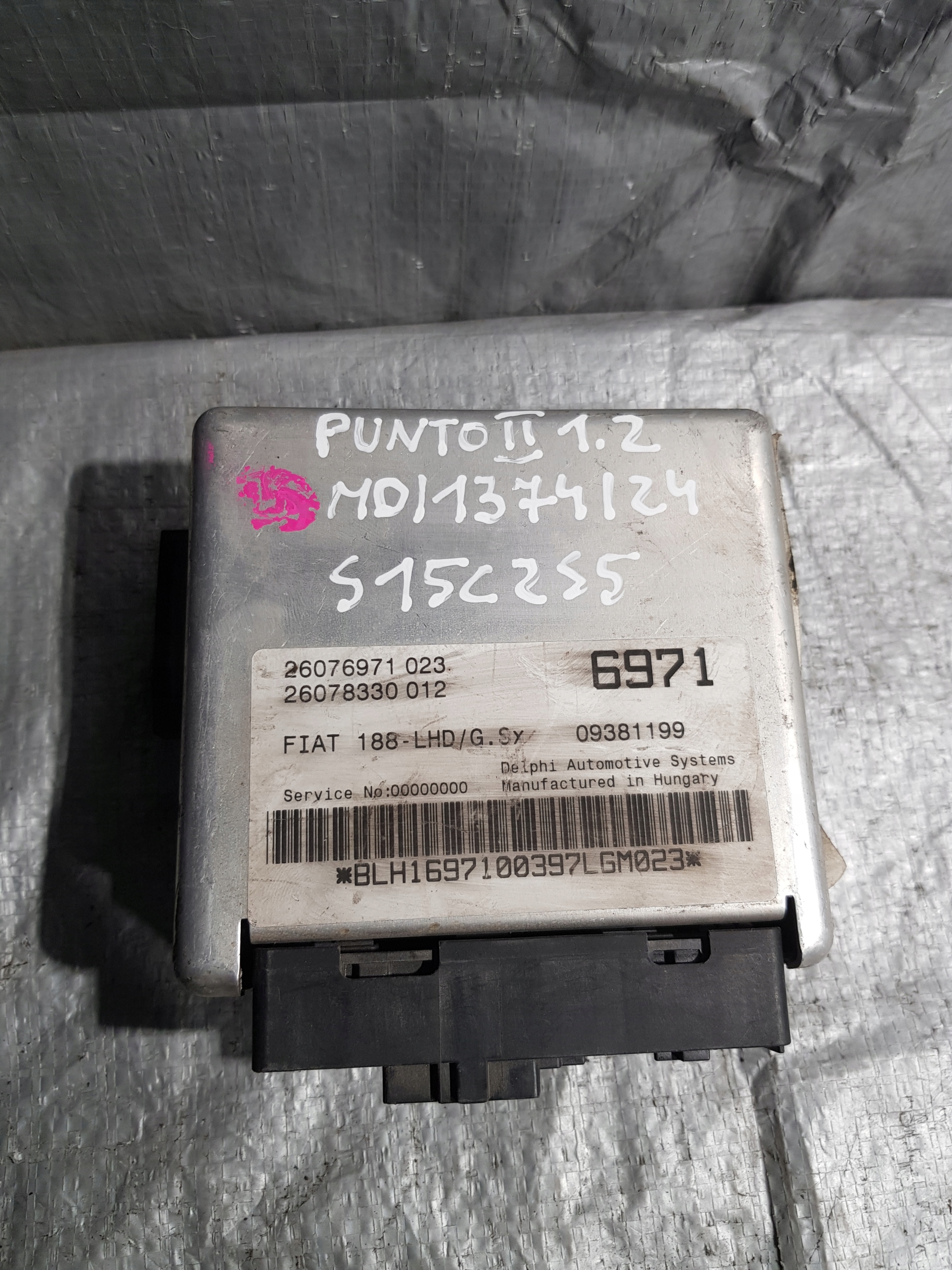 control unit computer Fiat Punto II 26076971023