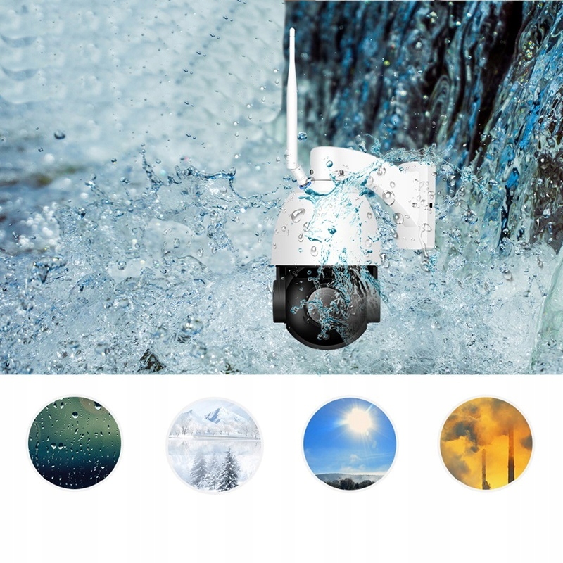 KAMERA OBROTOWA ZEWNĘTRZNA WIFI 30X ZOOM 8MPX 4K Rozdzielczość 8 Mpx