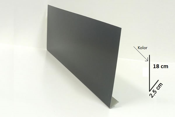 Pas Podrynnowy Antracyt 2MB RAL 9005 Mat