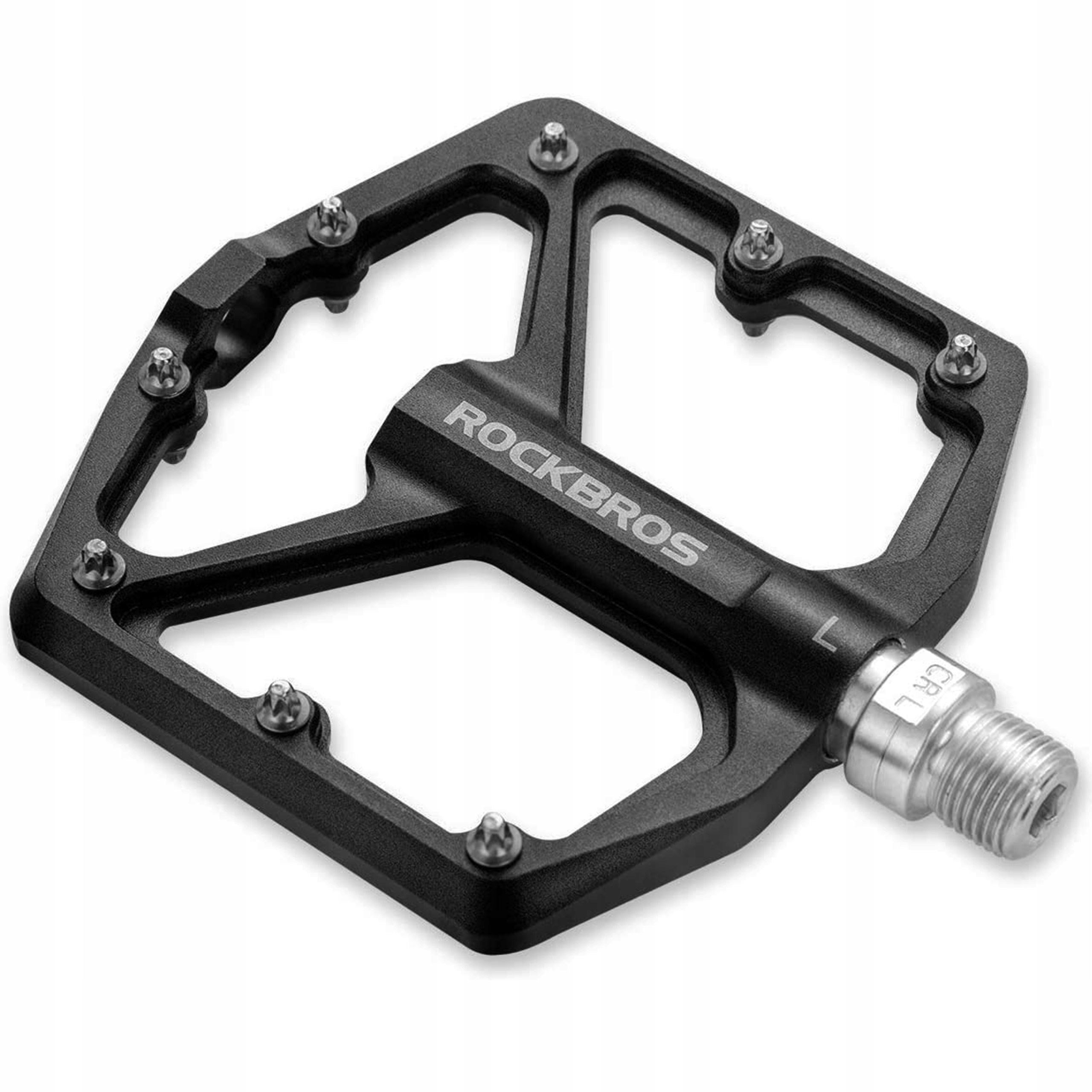Pedały rowerowe Platformowe Rockbros K203-BK 302 g Łożyska Maszynowe czarne