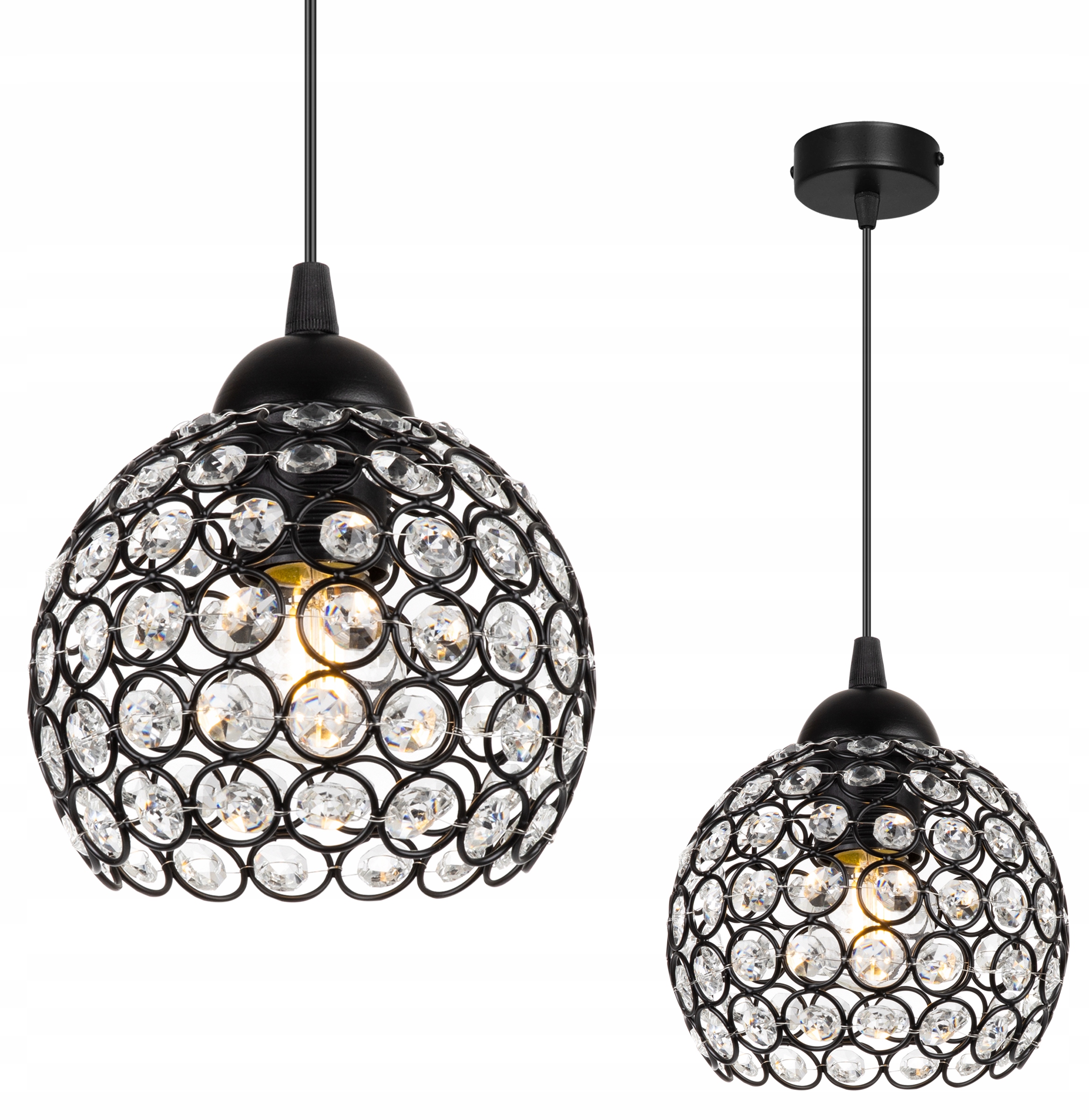 

Lampa Wisząca Sufitowa Żyrandol Plafon Kryształki