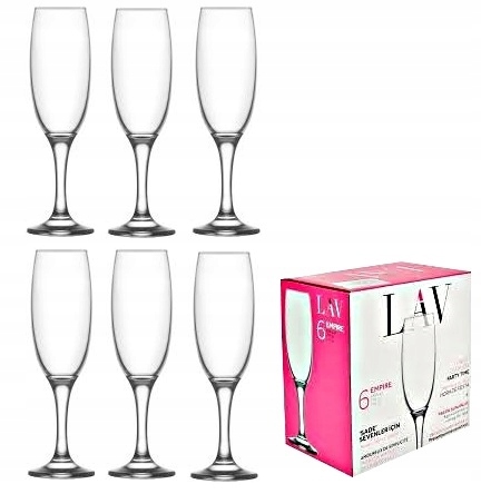 

Lav Empire 6 kieliszki do szampana prosecco 220 ml
