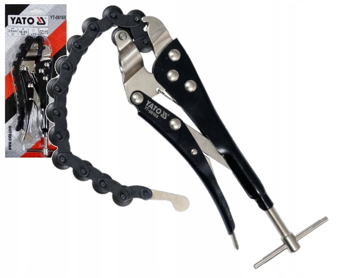 ЛАНЦЮГОВИЙ РІЗАК ДЛЯ ВИХЛОПНИХ ТРУБ. 18-95 мм YT-06169