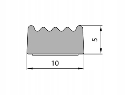 

Uszczelka Samoprzylepna 10X5 Epdm Okna Drzwi SD-69