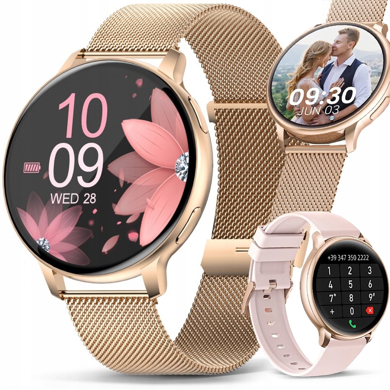 Smartwatch Zegarek Damski Rozmowy Menu Pl Bransoletka Pasek