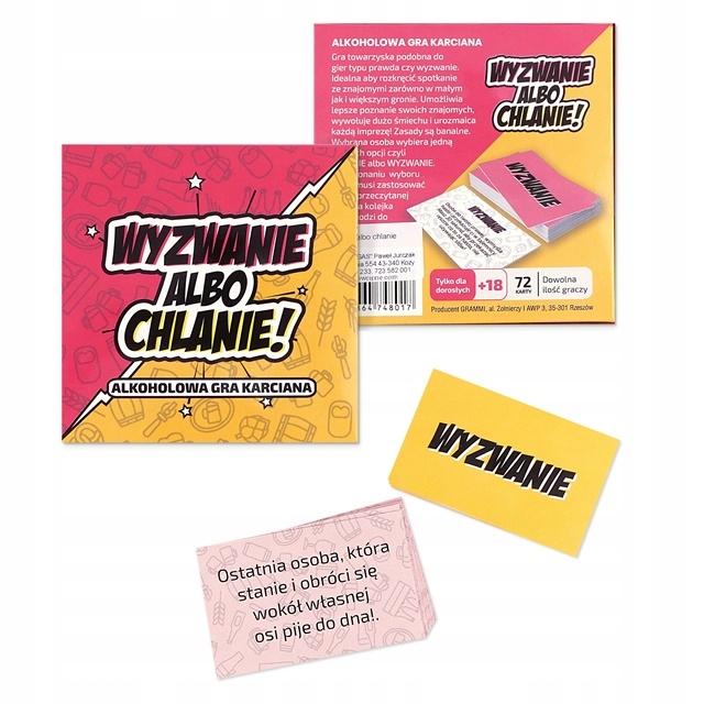 

Alkoholowa Gra Karciana Wyzwanie Albo Chlanie