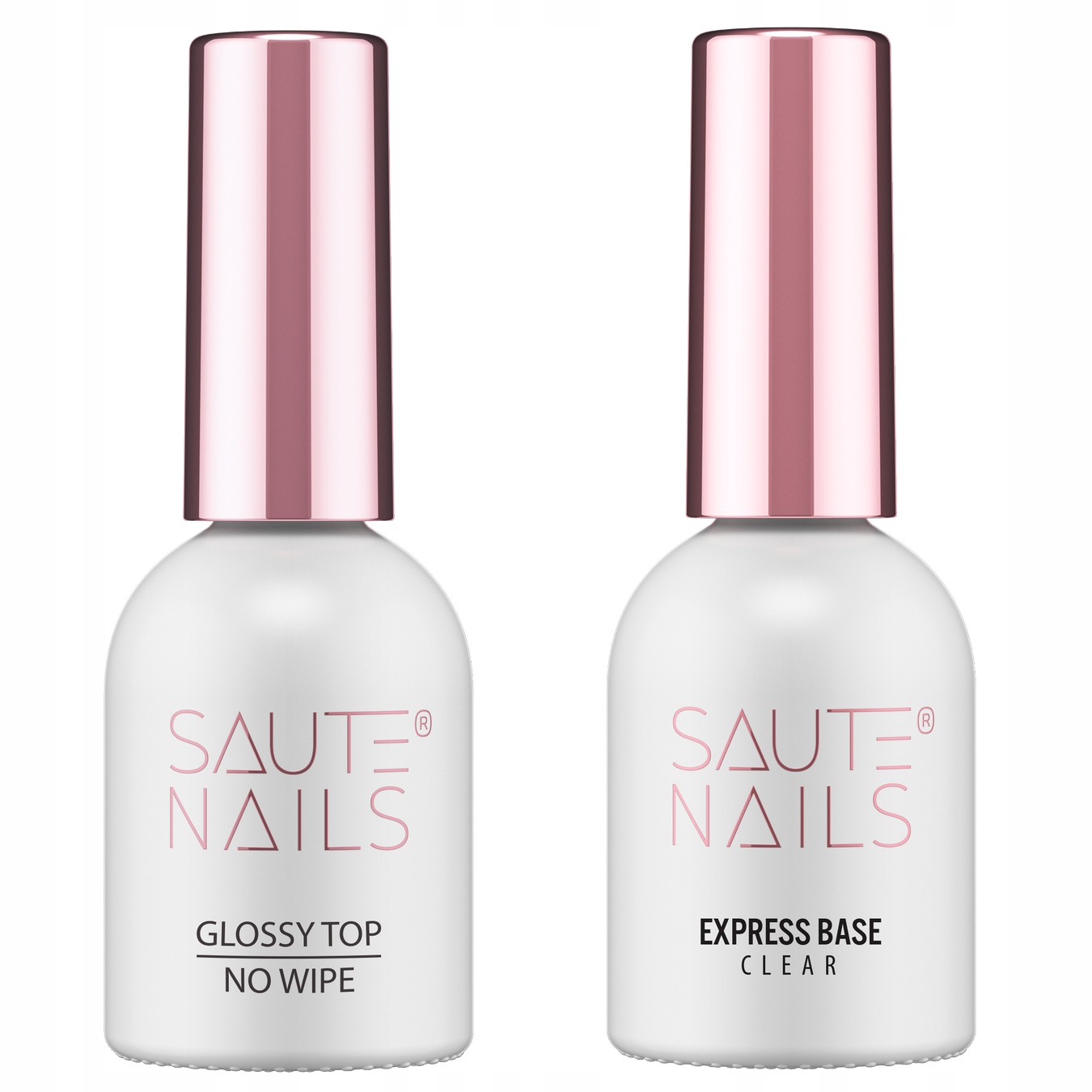 Set hybridní Top Glossy 8 ml Express Clear báze 8 ml Saute Nails