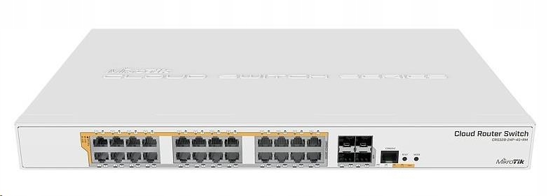 MikroTik Cloud Router Switch CRS328-24P-4S+RM, 800MHz Cpu, 512MB Ram, …