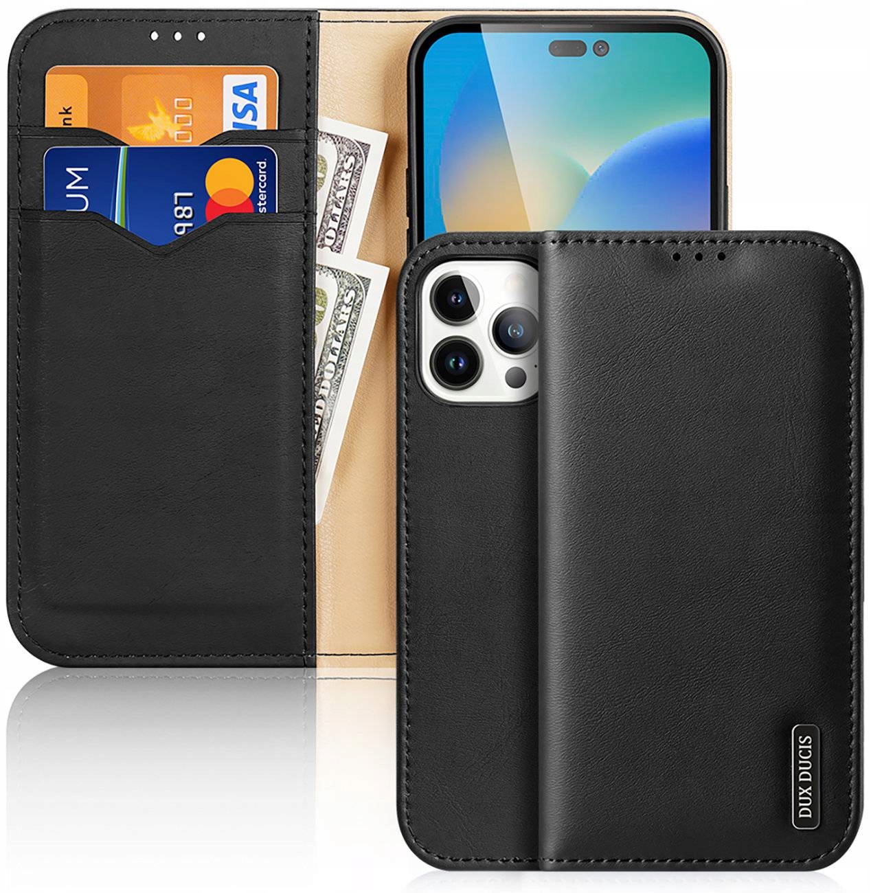 Etui do iPhone 14 Pro Max Dux Ducis Hivo skórzane