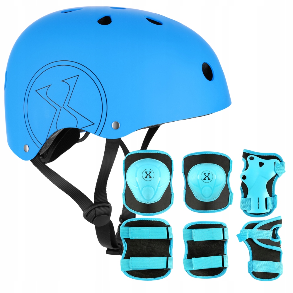 Regulovatelná přilba Ořech chrániče Sada na kolečkové brusle Koloběžku vel. L