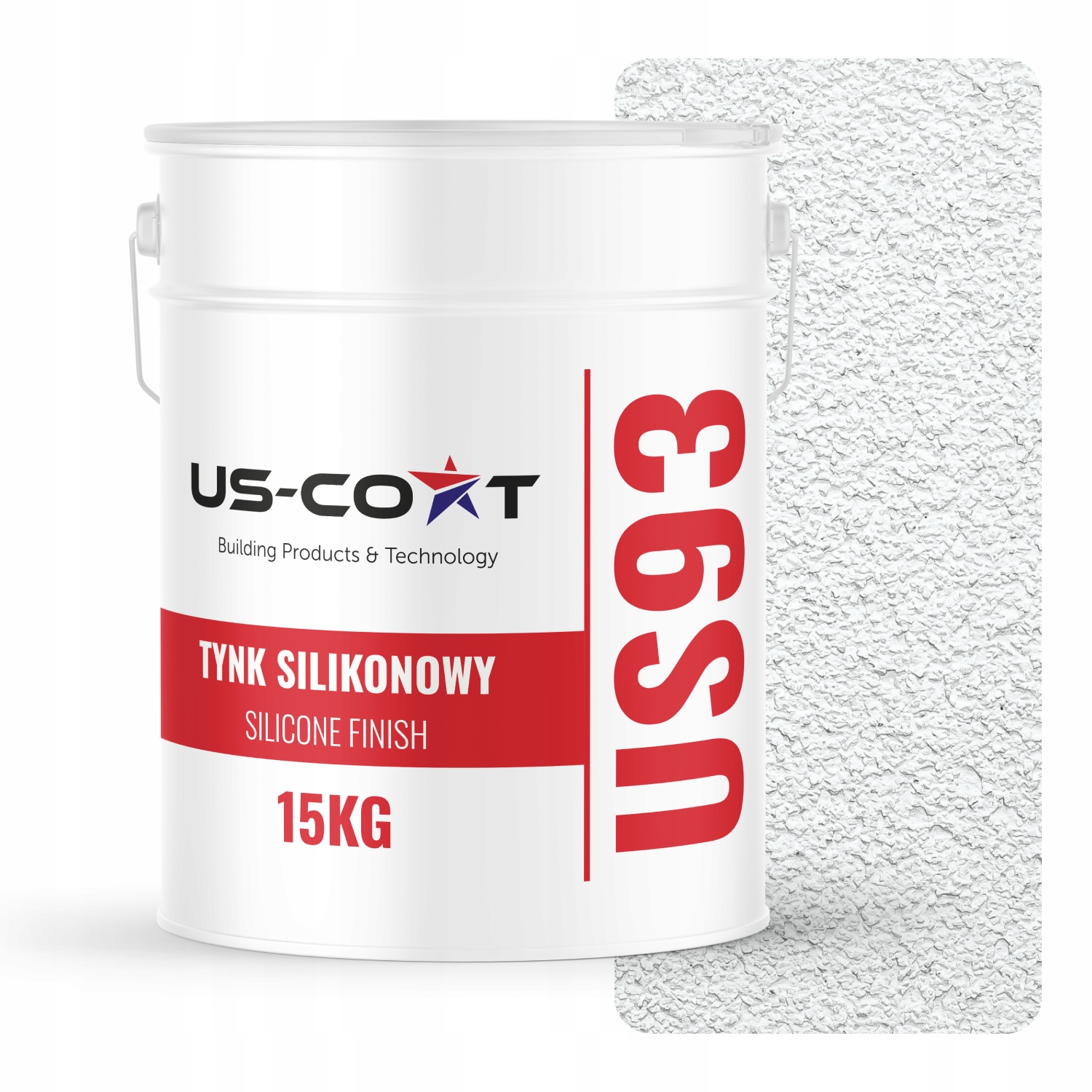 Silikónová Fasádna Omietka Biela Studená F102 15KG Baranek Granulácia 3.0 mm